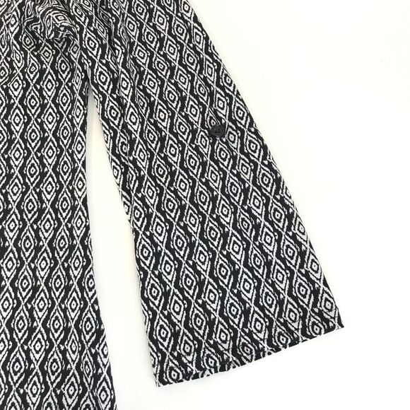 By Design Split Neck Tunic Women's Large Roll Tab Sleeves Stretch Knit Zipper - Picture 7 of 13